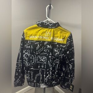 Jean-Michel Basquiat Reason Black and Yellow denim Jacket